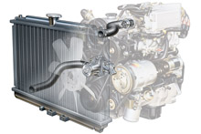 Car engine cooling system